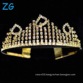 Gold Pageant Tiara Luxurious Wedding Tiaras, wholesale pageant crowns and tiaras